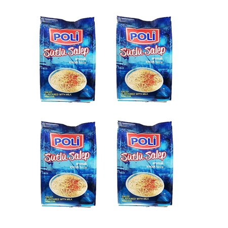 Poli Toz İçecek Sütlü Salep 250 Gr X 4 Adet