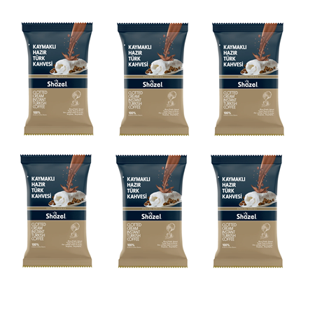 Shazel Kaymaklı Hazır Türk Kahvesi 100 Gr X 6 Adet
