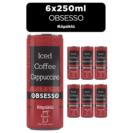 Obsesso Köpüklü Soğuk Kahve 250 Ml X 6 Adet