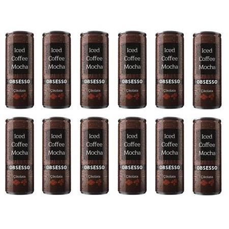 Obsesso Çikolata Soğuk Kahve 250 Ml X 12 Adet