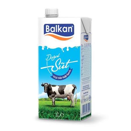 Balkan Süt Yarım Yağlı 1 Lt X 6 Adet
