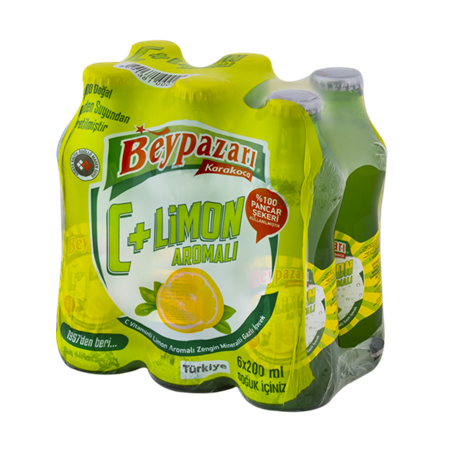 Beypazarı C Vitaminli Limon Aromalı Maden Suyu 200 Ml X 6 Adet