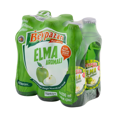 Beypazarı Elma Aromalı Maden Suyu 200 Ml X 6 Adet