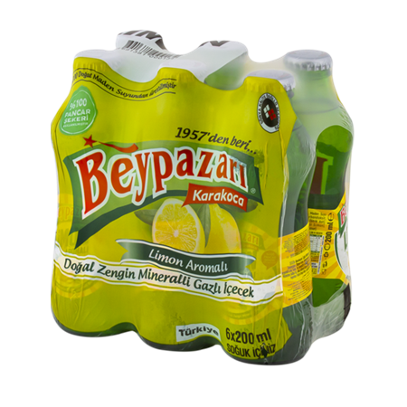Beypazarı Limon Aromalı Maden Suyu 200 Ml X 6 Adet