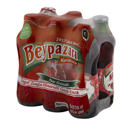 Beypazarı Nar Aromalı Maden Suyu 200 Ml X 6 Adet