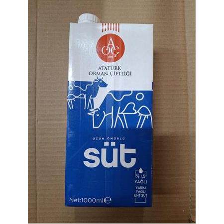 Atatürk Orman Çiftliği %1,5 Yarım Yağlı Süt 1 Lt