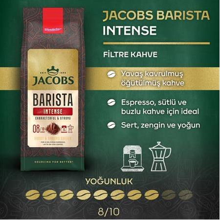 Jacobs Barista Intense Filtre Kahve Öğütülmüş 200 Gr