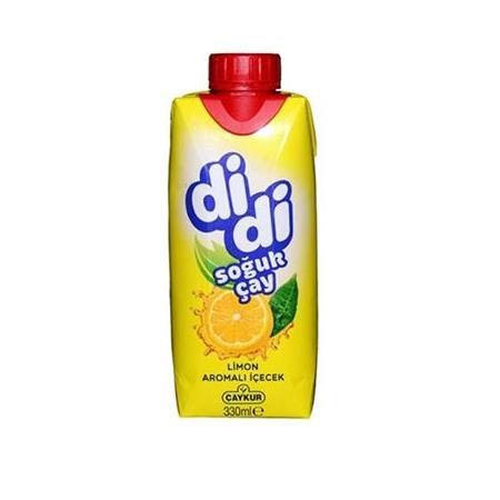 Çaykur Didi Limon Aromalı Soğuk Çay Kutu 330 Ml