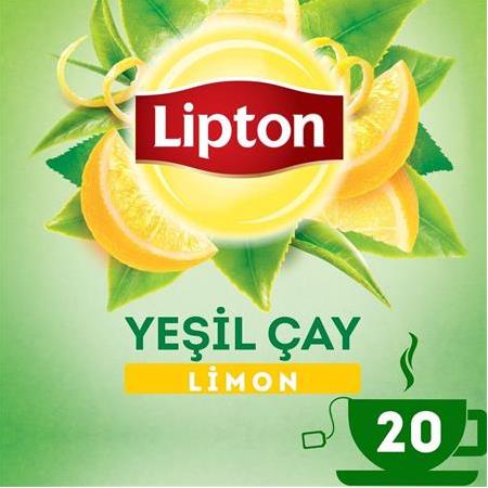 Lipton Berrak Limonlu Bardak Süzen Poşet Yeşil Çay 20'Li Paket