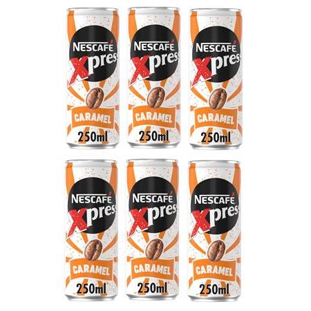 Nescafe Xpress Caramel Aromalı Soğuk Kahve 250 Ml X 6 Adet