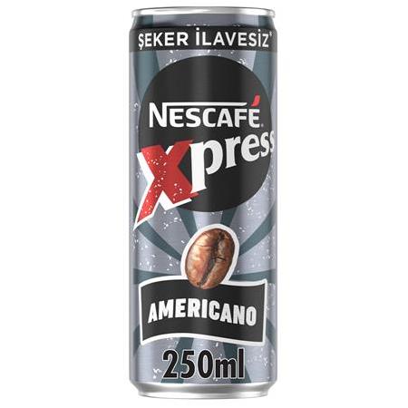 Nescafe Xpress Americano Şekersiz Soğuk Kahve 250 Ml X 24 Adet