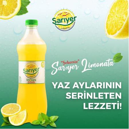 Sarıyer Limonata Şekersiz 1 Lt X 6 Adet