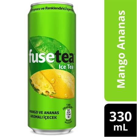 Fuse Tea Mango Ve Ananas Aromalı Soğuk Çay 330 Ml X 12 Adet