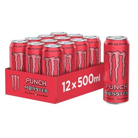 Monster Energy Pipeline Punch Enerji İçeceği 500 Ml X 12 Adet