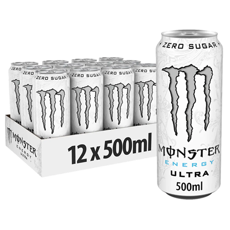 Monster Energy Şekersiz Enerji İçeceği 500 Ml X 12 Adet