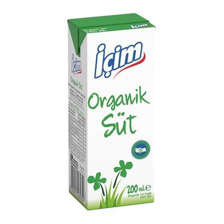 İçim Organik Süt 200 Ml X 24 Adet