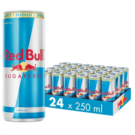 Red Bull Enerji İçeceği Şekersiz 250 Ml X 24 Adet