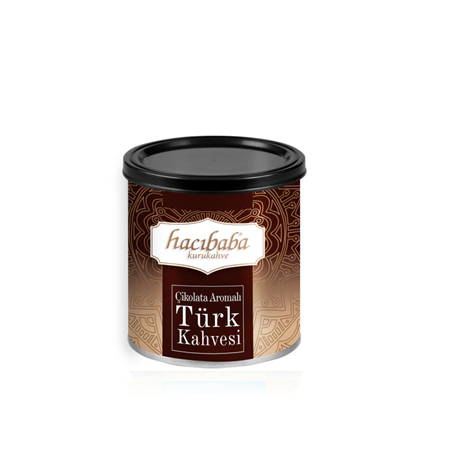 Hacıbaba Çikolata Aromalı Türk Kahvesi Kutu 100 Gr X 6 Adet