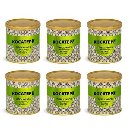 Kocatepe Kakuleli Dibek Kahvesi Teneke 100 Gr X 6 Adet
