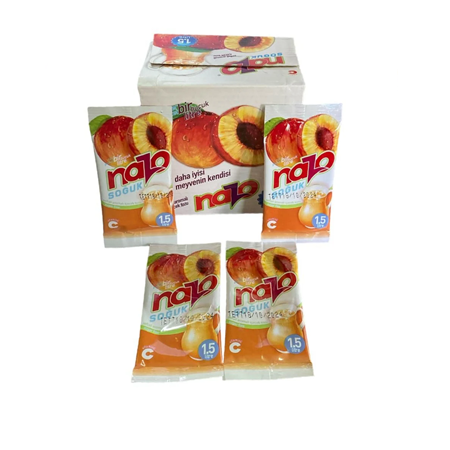 Nazo Şeftali Aromalı Toz İçecek 9 Gr X 24 Adet