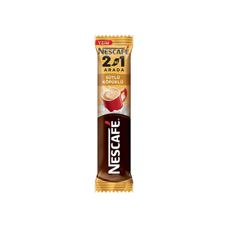 Nescafe 2Si1 Arada Sütlü Köpüklü Kahve 10 Gr X 10 Adet