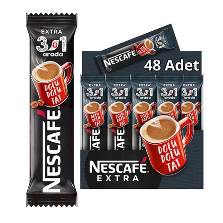 Nescafe 3Ü1 Arada Extra Kahve 16,5 Gr X 48 Adet