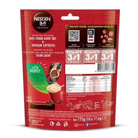 Nescafe 3Ü1 Arada Orijinal Kahve 17,5 Gr X 10 Adet