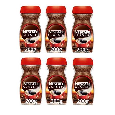 Nescafe Classıc Kahve Cam 200 Gr X 6 Adet
