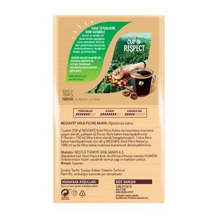 Nescafe Gold Filtre Kahve 250 Gr