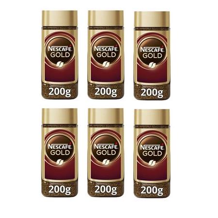 Nescafe Gold Kahve Cam 200 Gr X 6 Adet