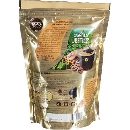 Nescafe Gold Kahve Poşet 200 Gr X 4 Adet