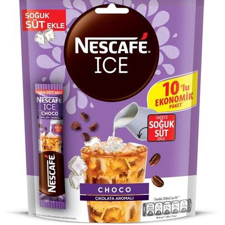 Nescafe Ice Choco Çikolata Aromalı 10,6 Gr X 10 Adet