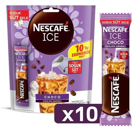Nescafe Ice Choco Çikolata Aromalı 10,6 Gr X 10 Adet