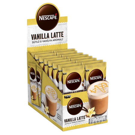 Nescafe Vanılla Latte Sütlü Vanilya Aromalı 14,5 Gr X 24 Adet